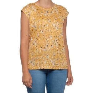 Rachel Zoe Linen floral button back detailed shirt